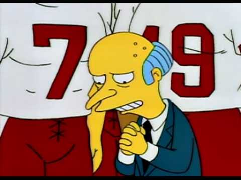 The Simpsons - Mr. Bruns - There's a little crippled  boy sitting in the hospital...