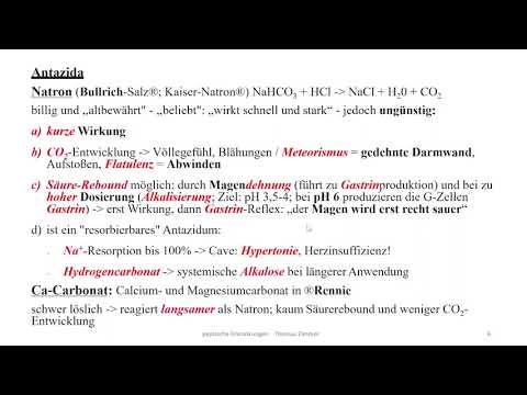 Pharmacology and therapy: Gastrointestinal peptic disorders, antacids, H2 blockers, alginate, ...