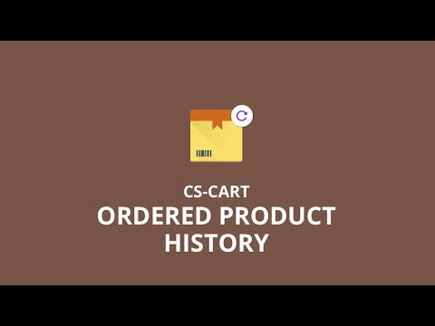 CS-Cart Ordered Product History