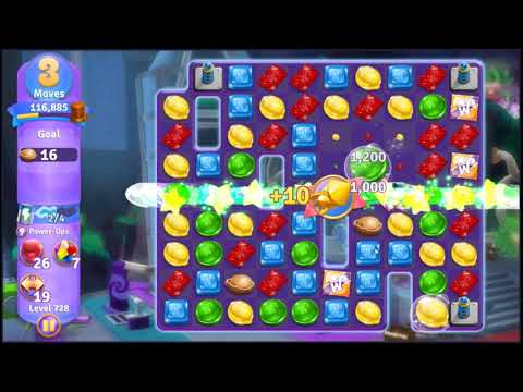 Wonka's World of Candy Level 728 - NO BOOSTERS + FULL STORY 🍫 | SKILLGAMING ✔️