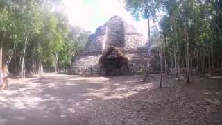 preview picture of video 'Hiking the temple at the Coba Ruins + Karting in Cancun'