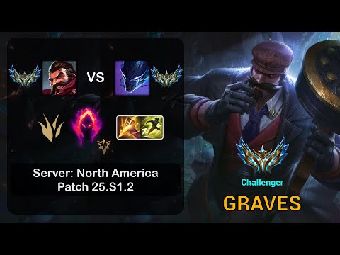 Graves Jungle vs Nocturne - NA Challenger - Patch 25.S1.2