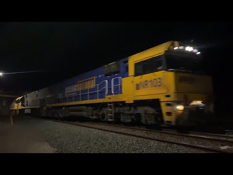 2PM5 Pacific National intermodal with three NR’s NR103 NR47 NR13 at Gheringhap loop 29/5/2025