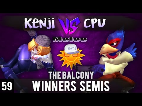 Melee @ The Balcony 59 - Winners Quarters ft. CPU (Falco) vs. Kenji (Sheik)