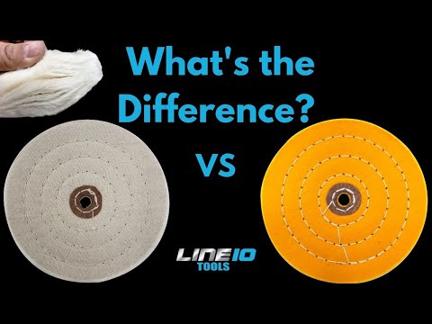 Part of a video titled Full Guide to Spiral Buffing Wheels, Yellow vs. White, By LINE10 Tools