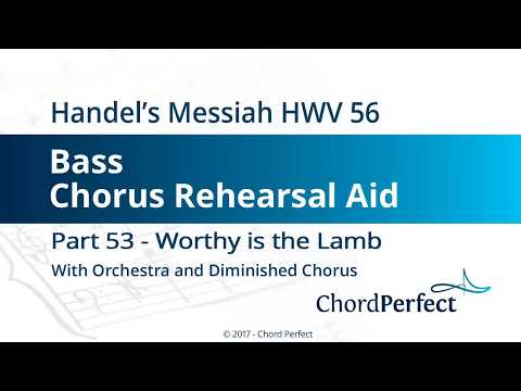 Handel's Messiah Part 53 - Worthy is the Lamb - Bass Chorus Rehearsal Aid