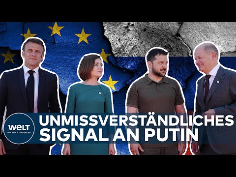 "MOLDAU IST NICHT ALLEIN": Europäische Staaten senden bei Gipfeltreffen deutliches Signal an Putin