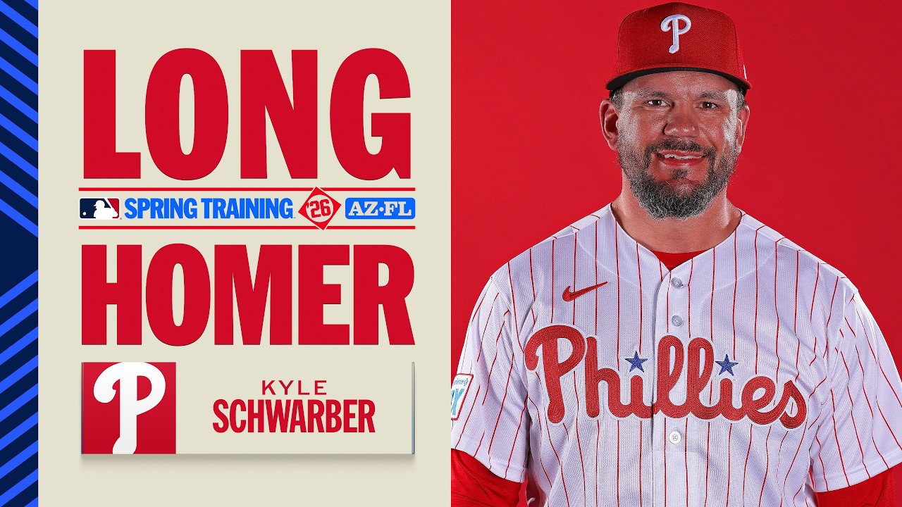 Kyle Schwarber CLOBBERS this Spring Training home run for the Phillies! 🤯 | MLB Highlights