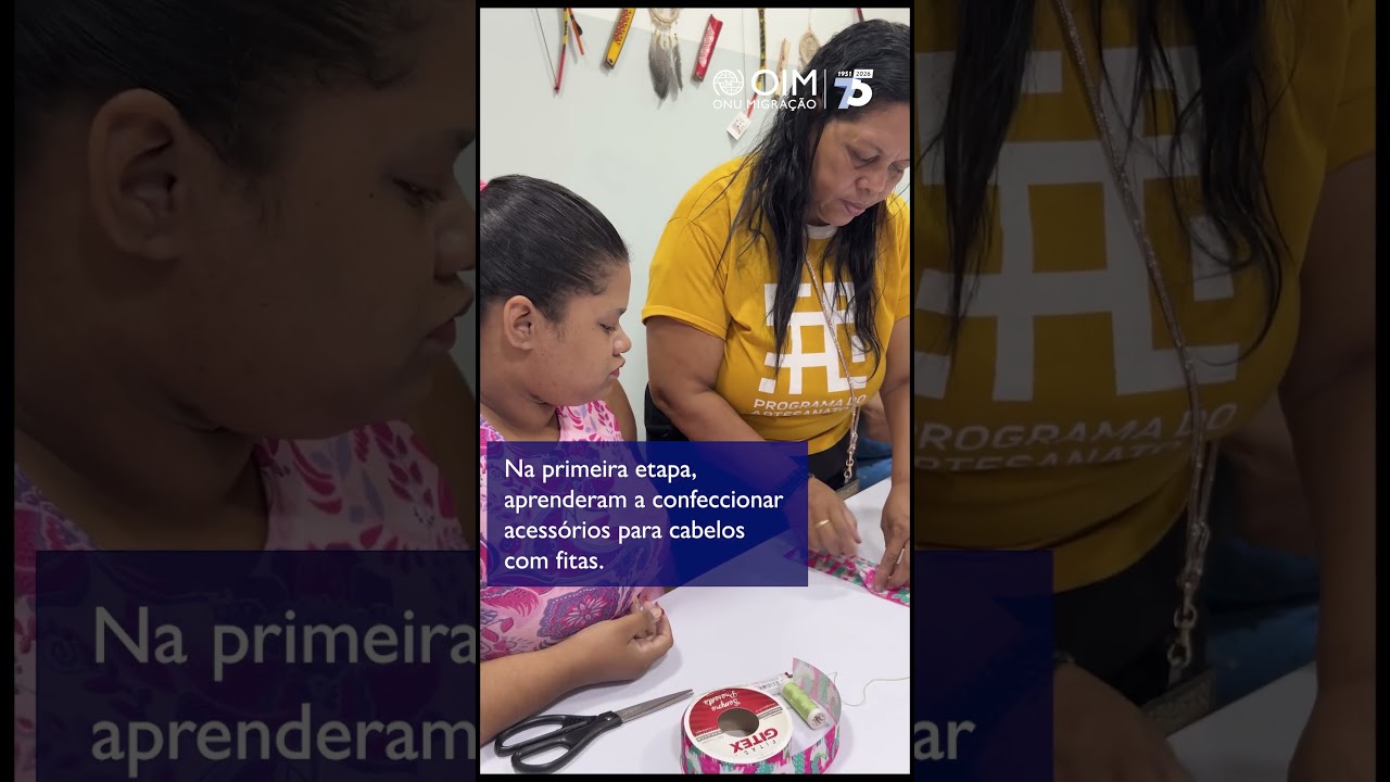 Oficina de artesanato fortalece a autonomia de mulheres migrantes em Boa Vista