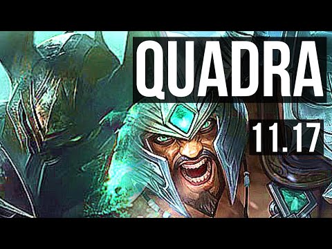 MORDEKAISER vs TRYNDAMERE (TOP) | Quadra, 2.4M mastery, 6 solo kills | NA Grandmaster | v11.17