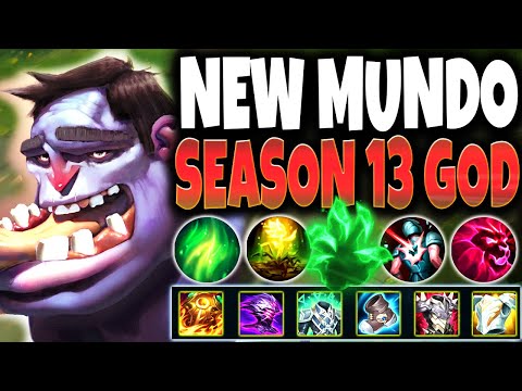 Meet the NEW OP MUNDO Season 13 Build Guide ~ IMMORTAL 1v5 GOD 🔥 LoL Meta Top Dr Mundo s13 Gameplay