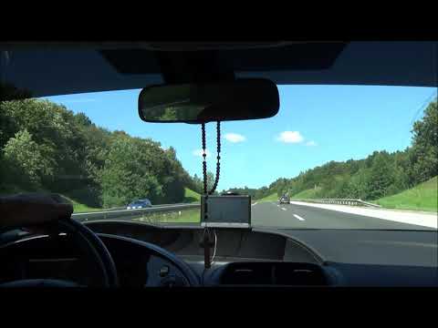Driving from Karlovac to Opuzen in Croatia (Hrvatska)