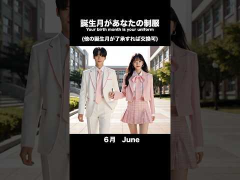【ASMR】あなたの誕生月の制服はどれ？✨#ASMR #yourbirthmonth #satisfying #fashion #notalking