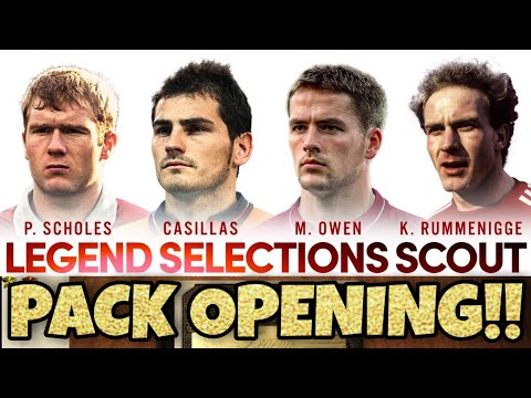 Legends Selections Scout - European League Legends Pack Opening! PES Club Manager!
