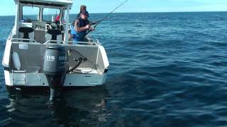 preview picture of video 'Fishing in Loppa Norway with DinTur July 2011 20-30lb cod'