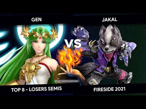 Fireside Open 2021 - Gen (Palutena) vs Jakal (Wolf) - Top 8 - Losers Semis