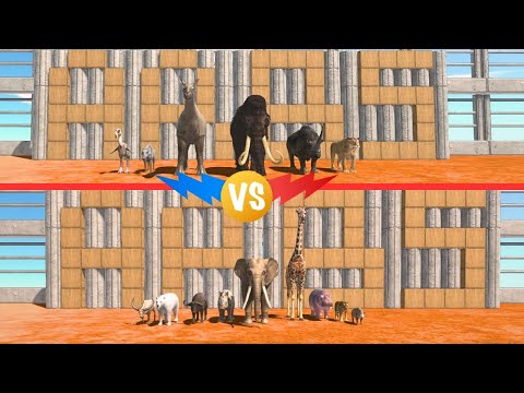 1 VS 1 Modern Mammals vs Prehistoric Mammals - ANIMAL REVOLT BATTLE SIMULATOR