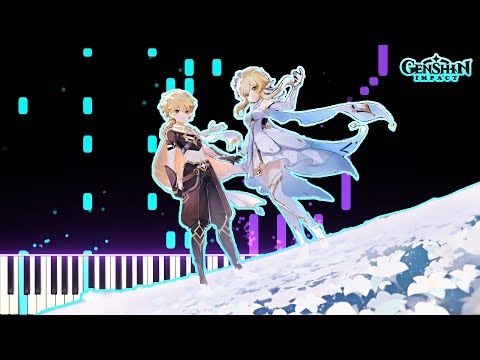 Genshin Impact OST / Teyvat Chapter Storyline Preview - Travail | [Piano Cover] (Synthesia)「ピアノ」