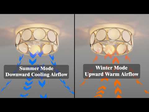 19.7'' Modern Minimalist Ceiling Fan with Light