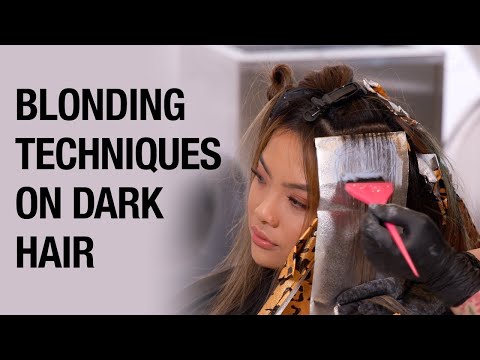 Blonding Techniques on Dark Hair | Shadow Root...