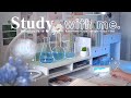 4 HOUR ️ Study With Me Rain Sounds ️ Lofi Bgm Pomodoro 50 10 Day252🩵