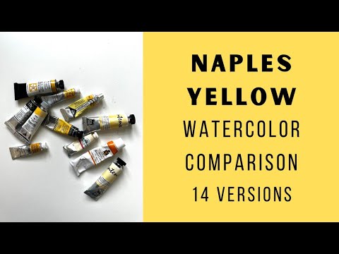 Naples Yellow:  an underrated watercolor that I can't live without. Comparison and review.