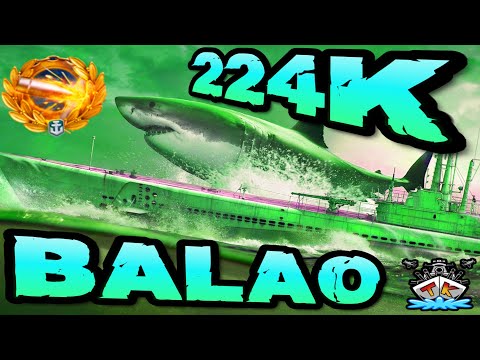 Balao drückt 224K *PIIINNNG* "Sub Club" ⚓️ in World of Warships 🚢 U-Boot - Uboot