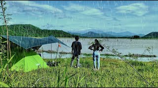 Camping in the Rain and Wind with My Wife | Nature’s Real Challenge