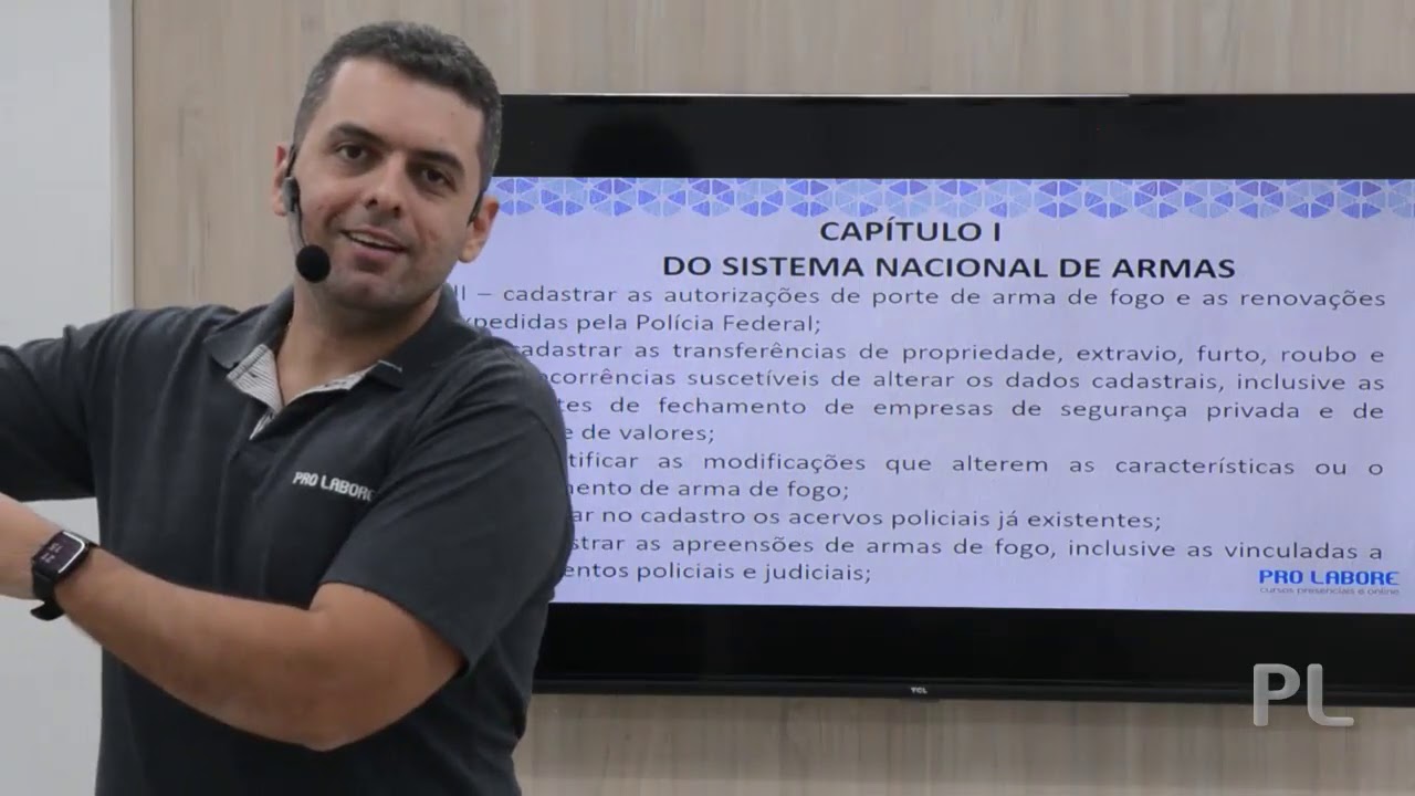 Lei 10826 | Sistema Nacional de Armas - Registro | Prof. Everton Silva