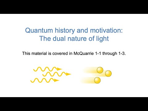 History of Quantum Mechanics #1: Wave/Particle Duality of Light (WWU CHEM 461)