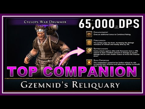 Cyclops War Drummer now the TOP DAMAGE Dealing Companion! (gzemnid test) - Neverwinter M25