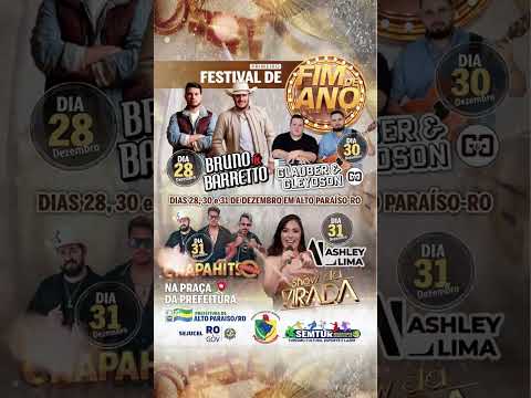 AGORA É OFICIAL🎉Vem aí o 1º Festival de Fim de Ano de Alto Paraíso! #rondônia #agro #altoparaisoro