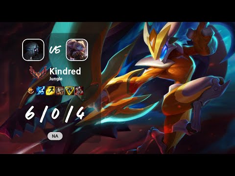 Kindred Jungle vs Poppy - NA GrandMaster Patch 13.11