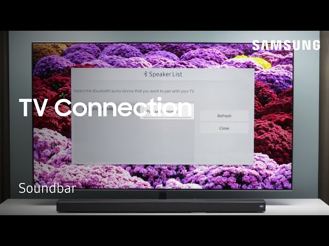 connecting sony soundbar to samsung tv
