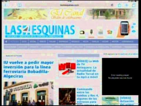 Las 4 Esquinas TV. La Web de TV, como escuchar el pleno de Antequera a través del móvil o tablets