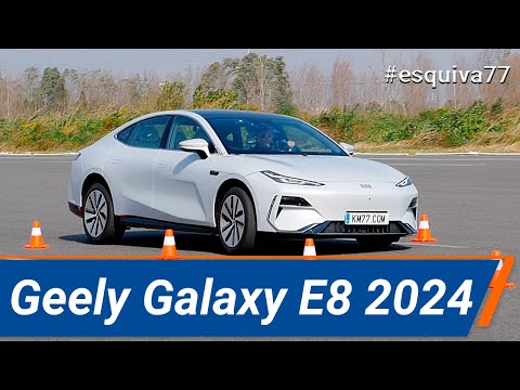 Geely Galaxy E8 2024 – Maniobra de esquiva (moose test) y eslalon | km77.com