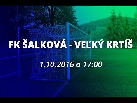 Zostrih zápasu FK Šalková - FC Baník Veľký Krtíš, 1.10.2016