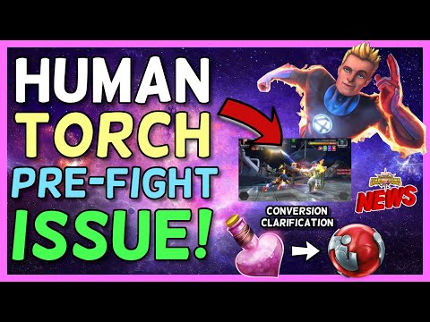 Human Torch Pre Fight Bug | Love Juice Conversion and Should You Rank Up Utility Over Damage? [MCN]
