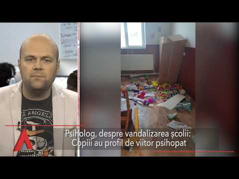 Stiri Mediafax 13 Septembrie- Psiholog:Copiii care au vandalizat școala au profil de viitor psihopat