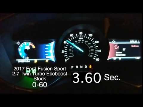 2017 Ford Fusion Sport 0-60