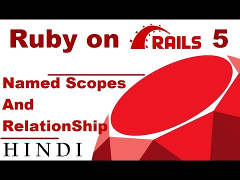 Ruby on Rails 5 Tutorial 10 Named Scopes And RelationShip Type हिन्दी