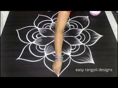 Friday kolam latest designs || Friday muggulu || easy rangoli by Suneetha
