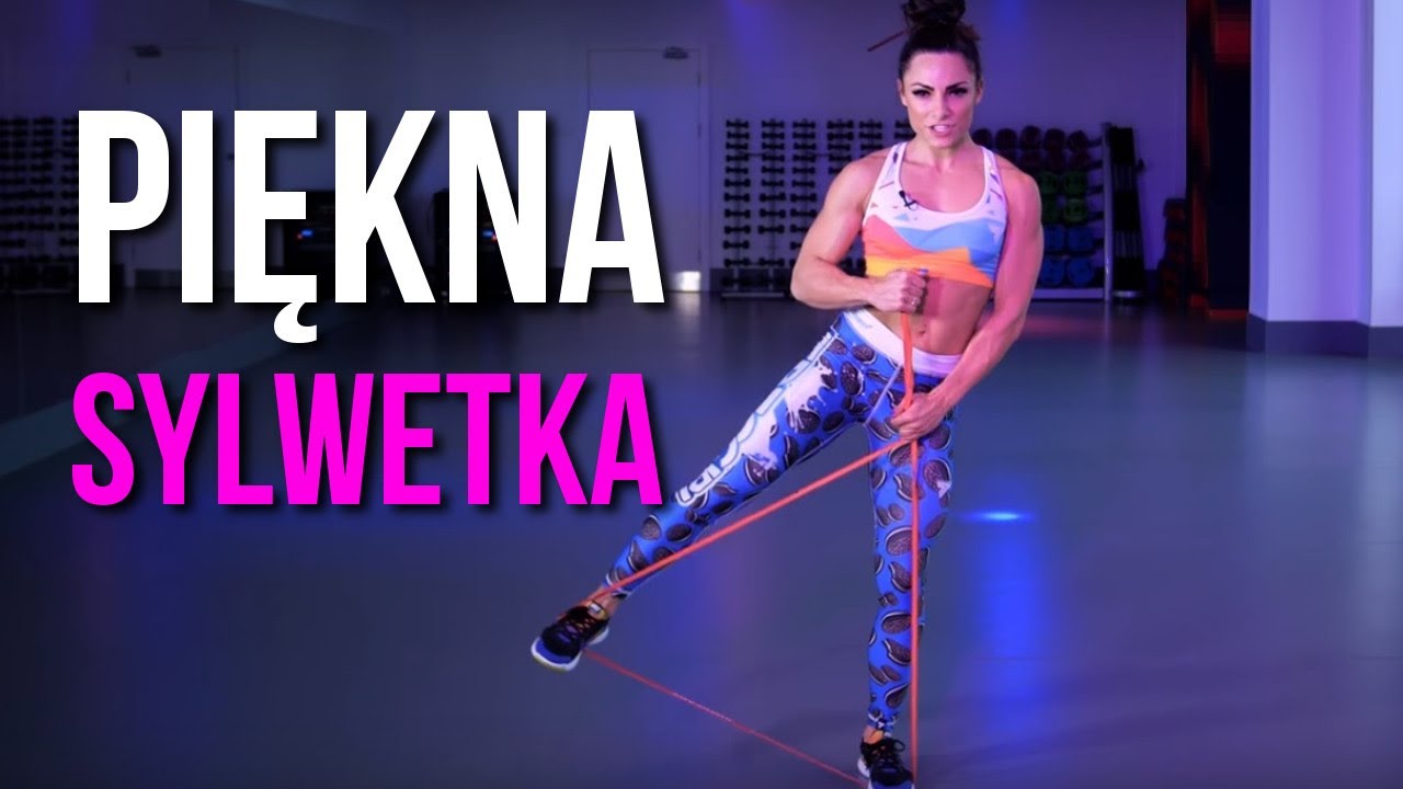 ĆWICZENIA NA POŚLADKI, UDA, BRZUCH I RAMIONA - 6 min Trening Całego Ciała z Gumą Fitness