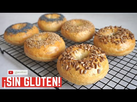 🔰 La mejor receta de BAGELS SIN GLUTEN, el PAN SIN GLUTEN del agujero