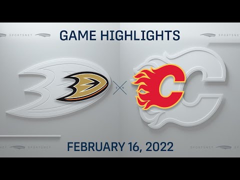 NHL Highlights | Ducks vs. Flames - Feb. 16, 2022