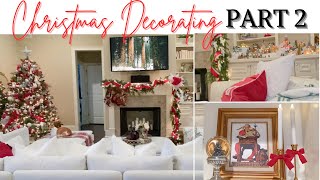 Christmas Decorate With Me Part 2 | Christmas Family Room | Traditional Christmas | The Craf-T Home