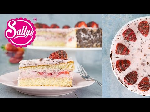 Erdbeer-Straciatella-Torte / Frühlingstorte / Sallys Welt