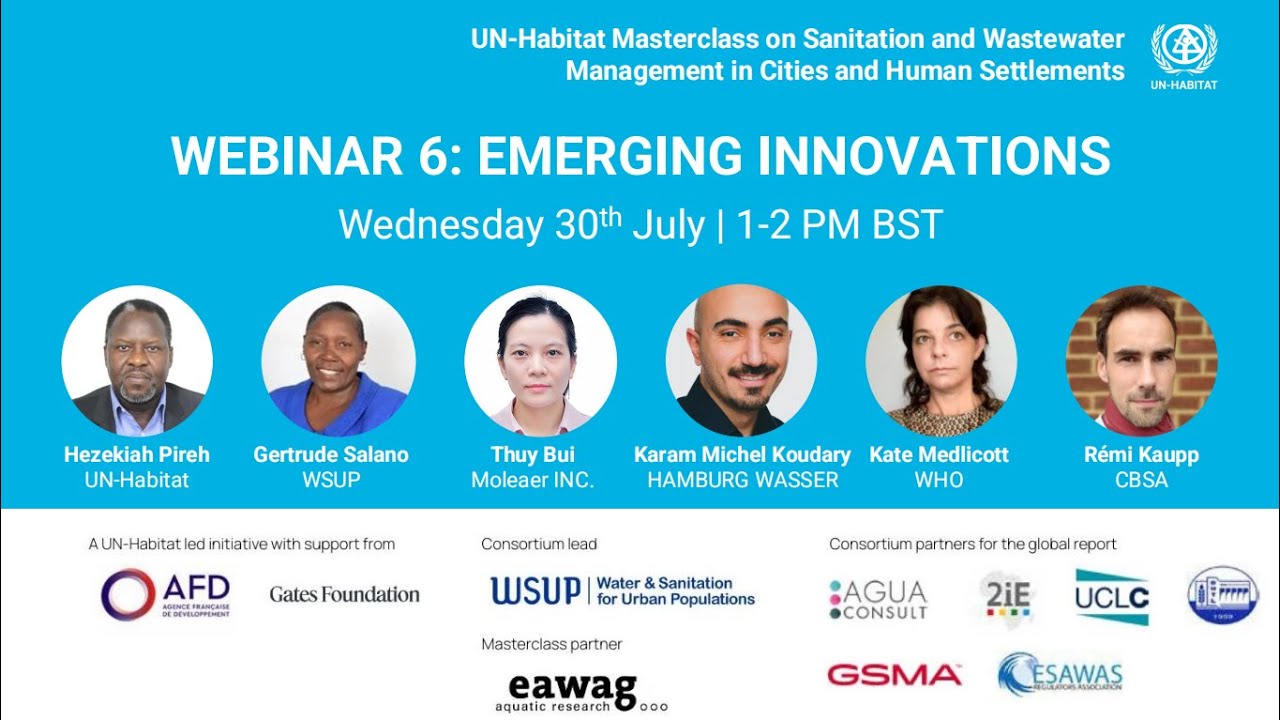 UN-Habitat Masterclass Webinar 6 on Emerging Innovations