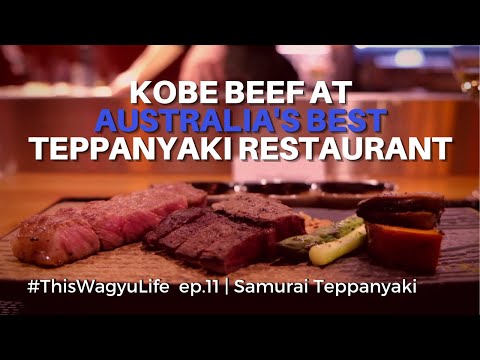 Eating Kobe Beef at Adelaide's best Teppanyaki...