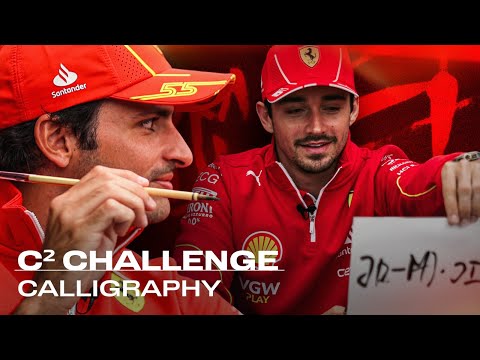 C² Challenge | Calligraphy Class with Charles Leclerc & Carlos Sainz